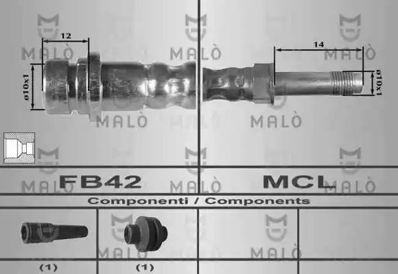 Тормозной шланг 80246 MALO