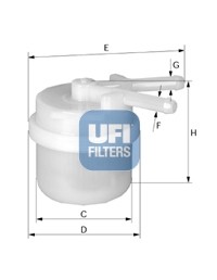 Топливный фильтр 31.026.00 UFI