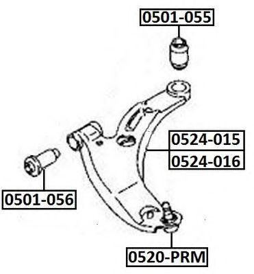 Рычаг подвески 0524-015 ASVA