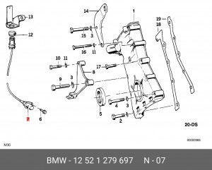 Датчик положения коленвала 12 52 1 279 697 BMW