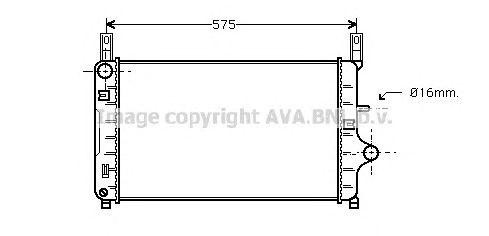 Радиатор охлаждения ДВС FDA2127 AVA