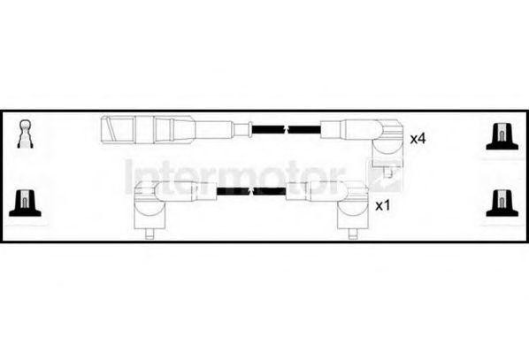 Ккомплект проводов зажигания 73945 STANDARD