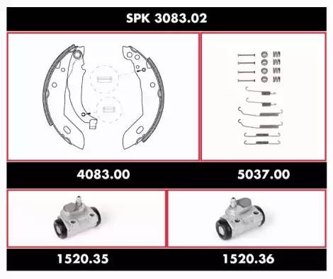 Комплект тормозных колодок SPK308302 REMSA