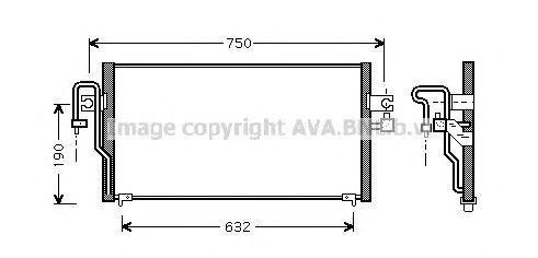 Радиатор кондиционера DN5164 AVA