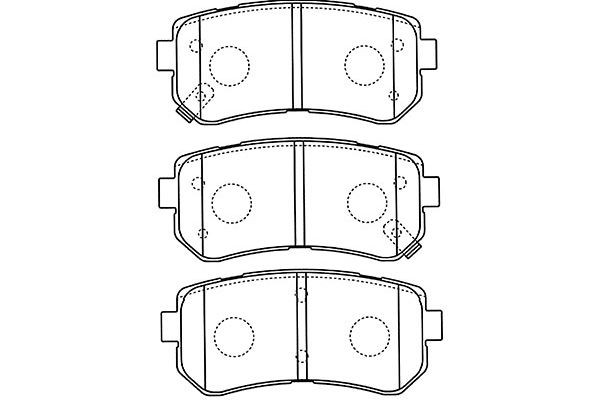 Комплект тормозных колодок, диско BP4018 KAVO PARTS