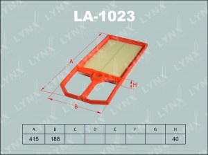 Фильтр воздушный LA-1023 LYNXAUTO