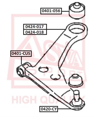 Рычаг подвески 0401-CUS ASVA