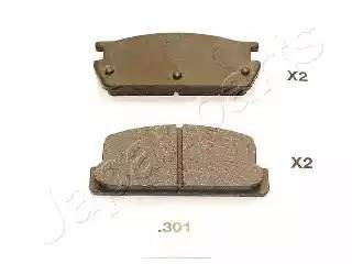 Комплект тормозных колодок, диско PP-301AF JAPAN PARTS GROUP