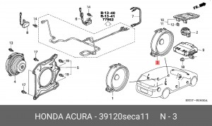 Акустика - динамик 39120SECA11 HONDA