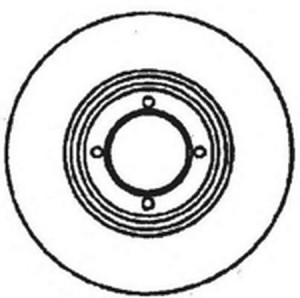 Тормозной диск 561509B BENDIX JURID