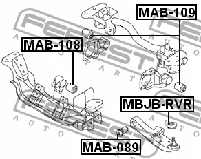 Сайлентблок MAB-109 FEBEST