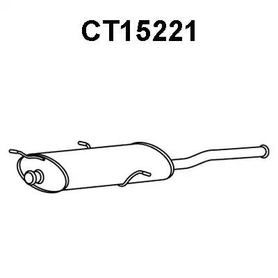 Глушитель выхлопных газов конечный CT15221 VENEPORTE