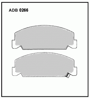 Колодки тормозные дисковые ADB0266 ALLIED NIPPON