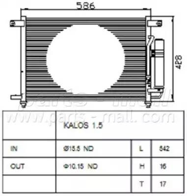 Радиатор кондиционера PXNCC-019 PMC PARTS MALL
