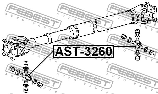 Крестовина карданного вала AST-3260 FEBEST
