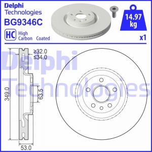Комплект подшипника ступицы колеса BK1059 DELPHI