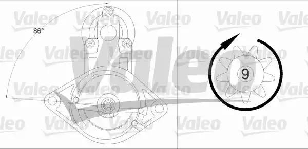 Стартер 458224 VALEO PHC