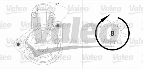 Стартер 458205 VALEO PHC