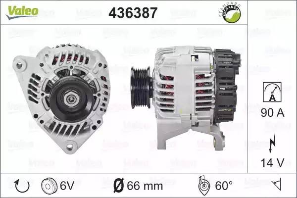 Генератор 436387 VALEO PHC