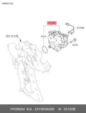 Насос высокого давления 331003A000 HYUNDAI KIA
