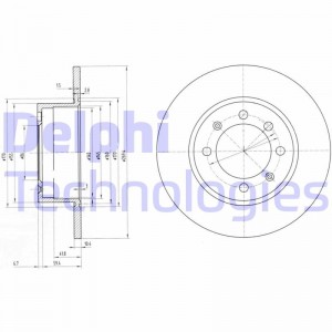 Тормозной диск BG2112 DELPHI