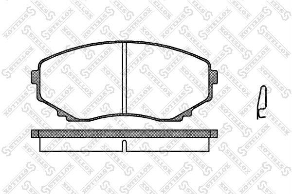 Колодки тормозные дисковые 408-000-SX STELLOX