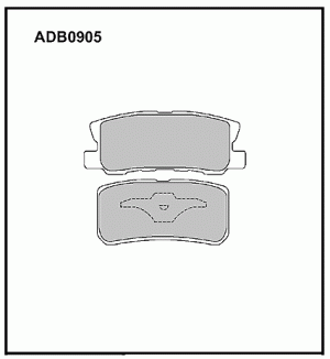 Колодки тормозные дисковые ADB0905 ALLIED NIPPON