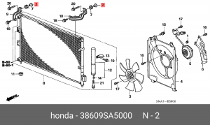 Деталь 38609SA5000 HONDA
