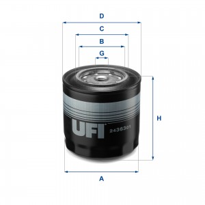 Топливный фильтр 24.363.01 UFI