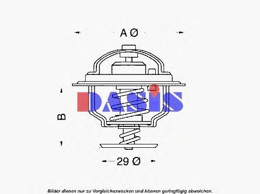 Термостат, охлаждающая жидкость 750088N AKS DASIS
