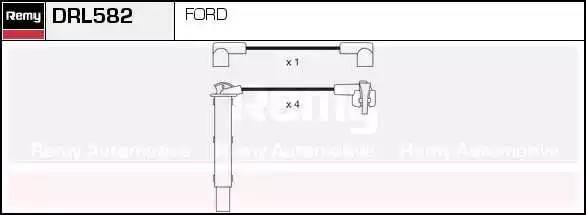 Ккомплект проводов зажигания DRL582 DELCO REMY