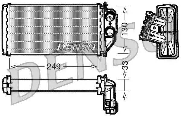 Теплообменник, отопление салона DRR21002 DENSO