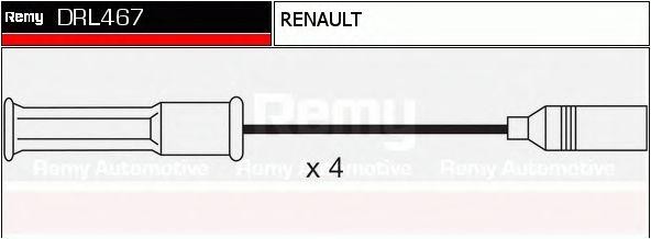 Ккомплект проводов зажигания DRL467 DELCO REMY