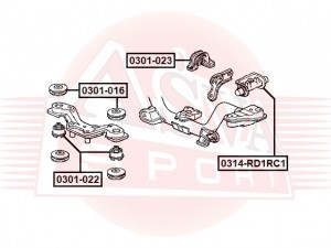 Сайлентблок 0301-022 ASVA