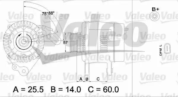 Генератор 437397 VALEO PHC