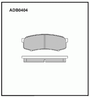 Колодки тормозные дисковые ADB0404 ALLIED NIPPON