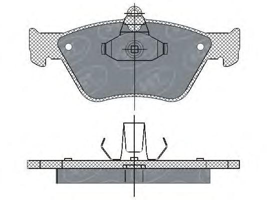 Комплект тормозных колодок, диско SP285 SCT