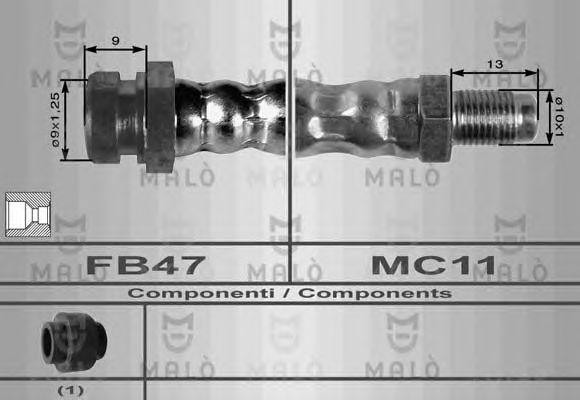 Тормозной шланг 8029 MALO