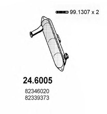 Средний глушитель выхлопных газов 246005 ASSO