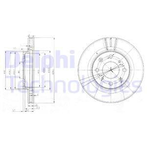 Тормозной диск BG3794 DELPHI