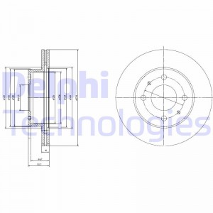 Тормозной диск BG3946 DELPHI