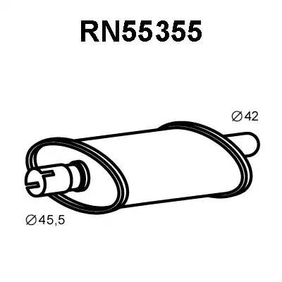 Предглушитель выхлопных газов RN55355 VENEPORTE