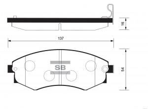 Колодки тормозные дисковые SP1065 SANGSIN