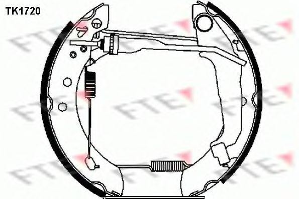 Комплект тормозных колодок TK1720 FTE