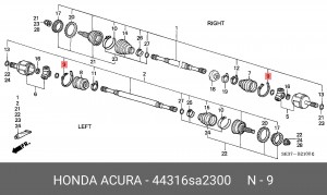 Деталь 44316SA2300 HONDA