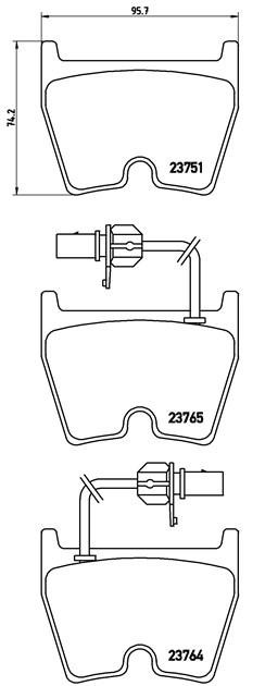 Комплект тормозных колодок, диско P85078 BREMBO