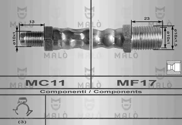 Тормозной шланг 8621 MALO