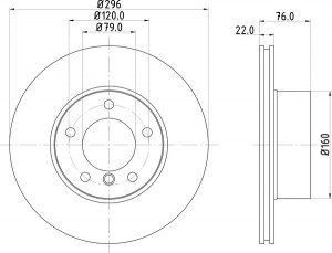 Тормозной диск MDC989 MINTEX