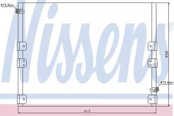 Конденсатор, кондиционер 94512 NISSENS