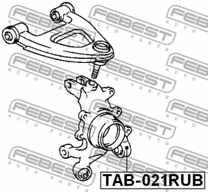 Цапфа ступицы колеса TAB-021RUB FEBEST